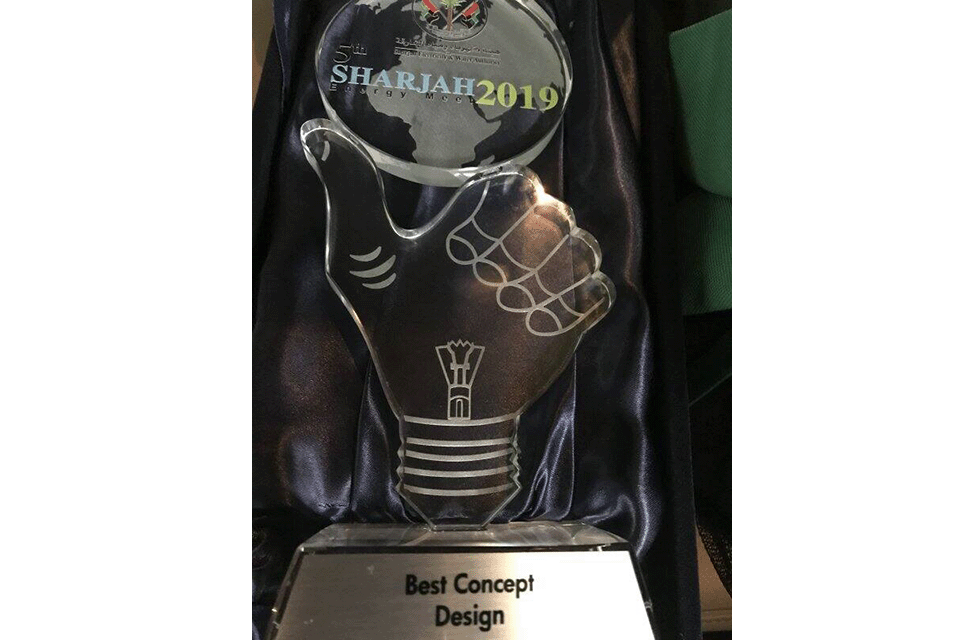 Best Concept Design award at the Sharjah Energy Meet