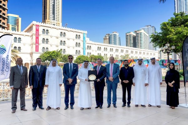 Senior leadership of Sharjah Investment & Development Authority and Johnson Controls at Al Qasba, Sharjah