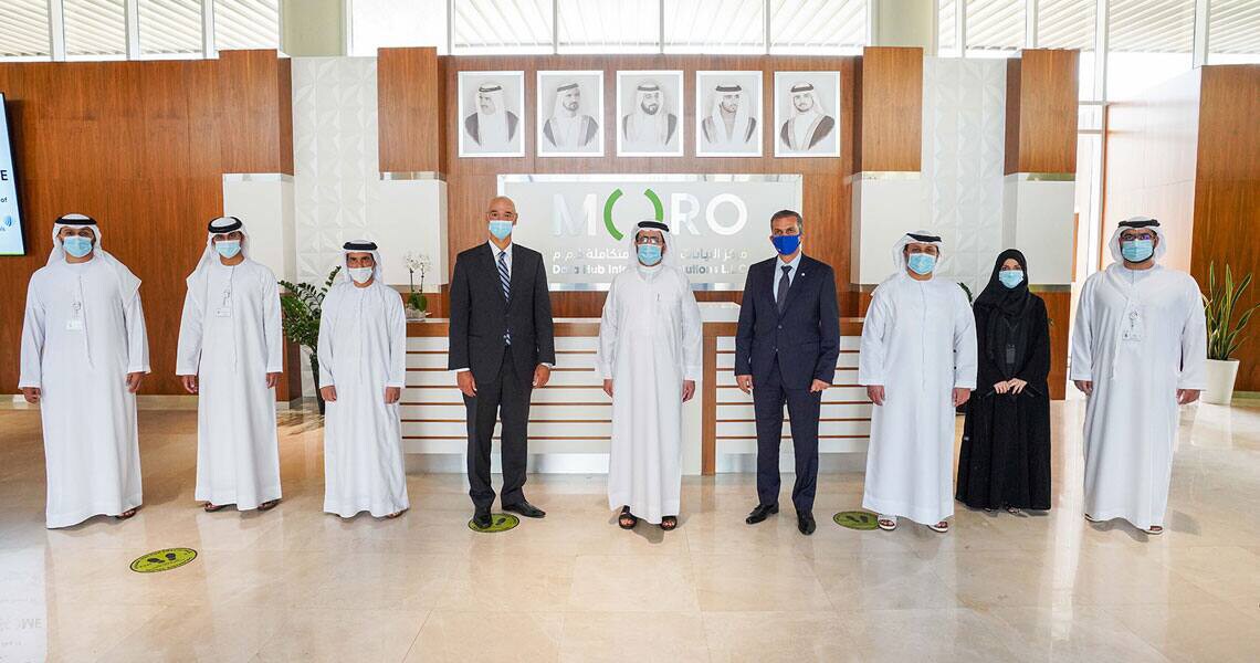 Senior leadership of Johnson Controls, Moro Hub and Microsoft meeting in Dubai