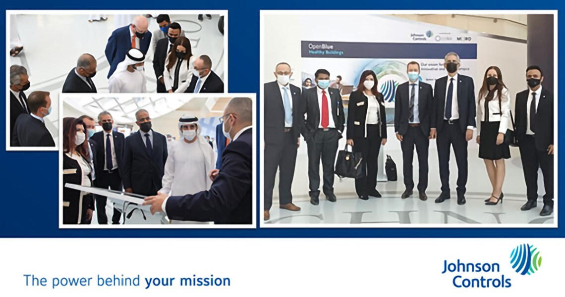 Collage of glimpses from Johnson Controls senior officials at the inauguration of RIT-Dubai campus