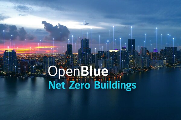 OpenBlue Net Zero Buildings with background