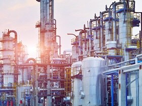 Oil and gas refinery plant