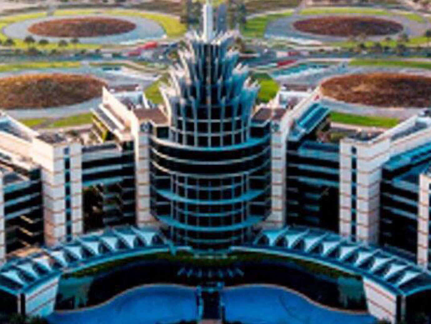 The Dubai Silicon Oasis during the day