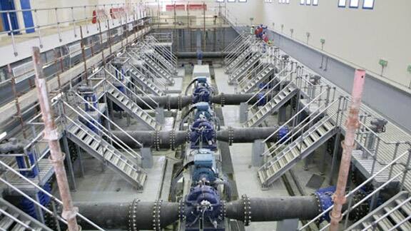Interior of a Water Pumping Station
