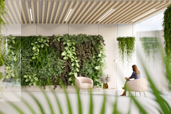 Woman sitting on a chair