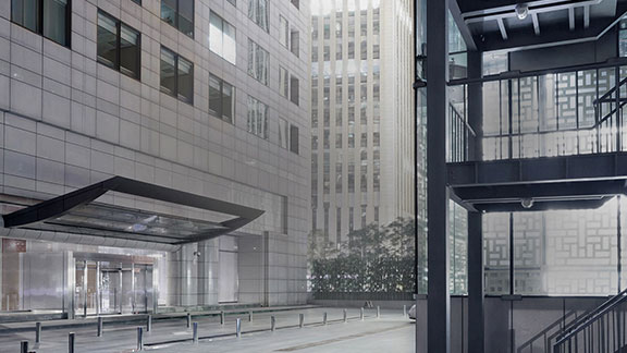 parking lot stairwell