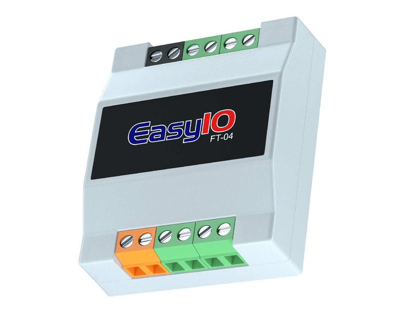 A digital electronic device labeled EasyIO, with multiple connection ports