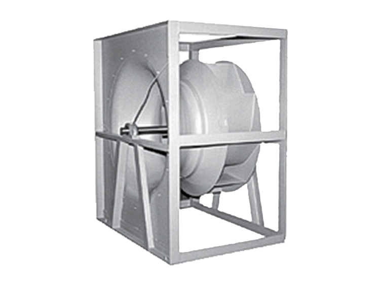 A plenum fan on a white background