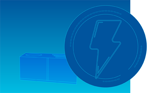 Icon of a lightning bolt signifying energy
