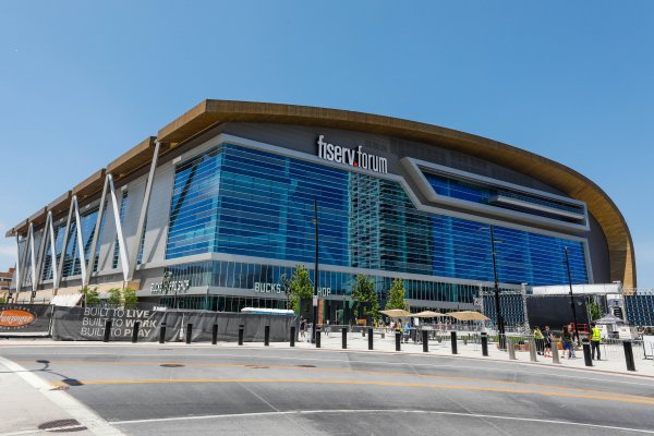 Exteriors of the Firserv Forum in Milwaukee, WI