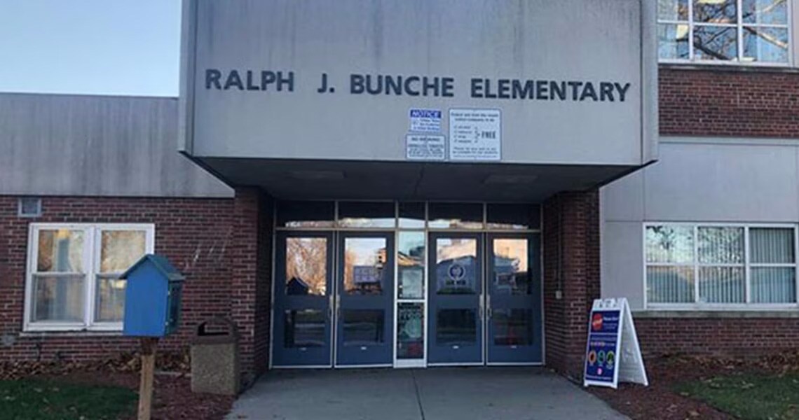 Entrance to Ralph J Bunche Elementary