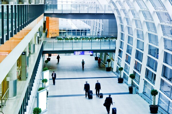interior of an airport