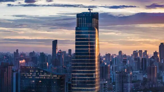 Cityscape during dusk