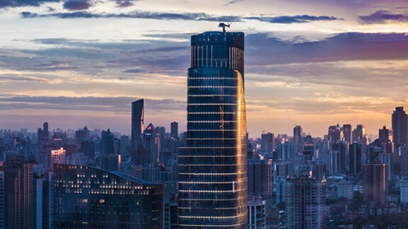 Cityscape during dusk